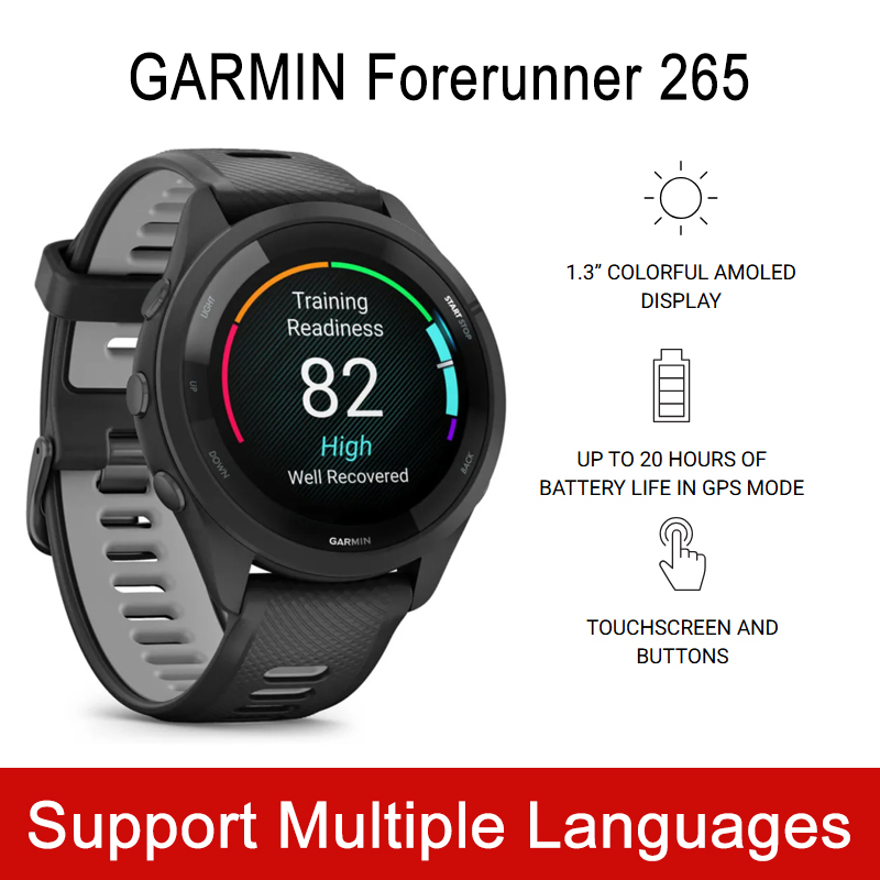 Timex Watches Smartwatch - การ์มิน ฟอร์รันเนอร์ 265 สมาร์ทวอทช์สำหรับวิ่ง GPS ในตัว