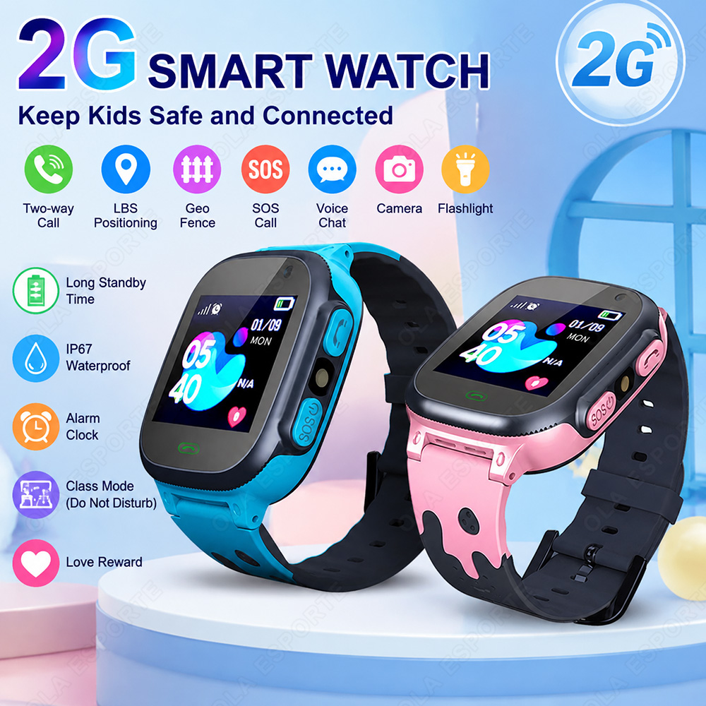 Smartwatch Watches For Kids With Gps - นาฬิกาอัจฉริยะสำหรับเด็ก รุ่นใหม่ หน้าจอสัมผัส HD รองรับการโทร เล่นเกม