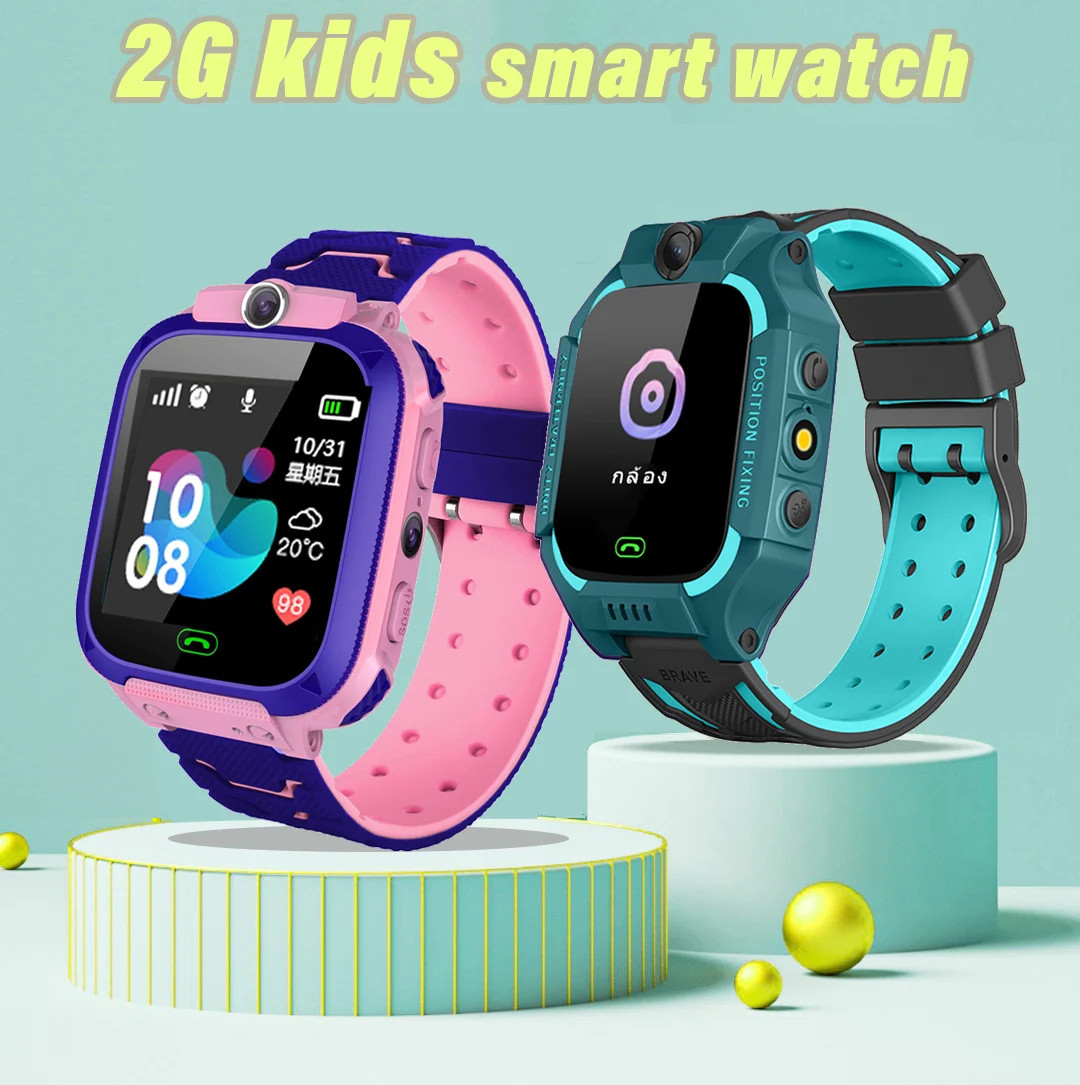 Smartwatch Watches For Kids - Q12 เด็กดูสมาร์ท 2G SOS โทรตําแหน่งปอนด์เด็กโทรศัพท์สมาร์ทนาฬิกาแฟชั่นกันน้ําระยะไกลกล้องเด็กสาวนาฬิกาของขวัญ