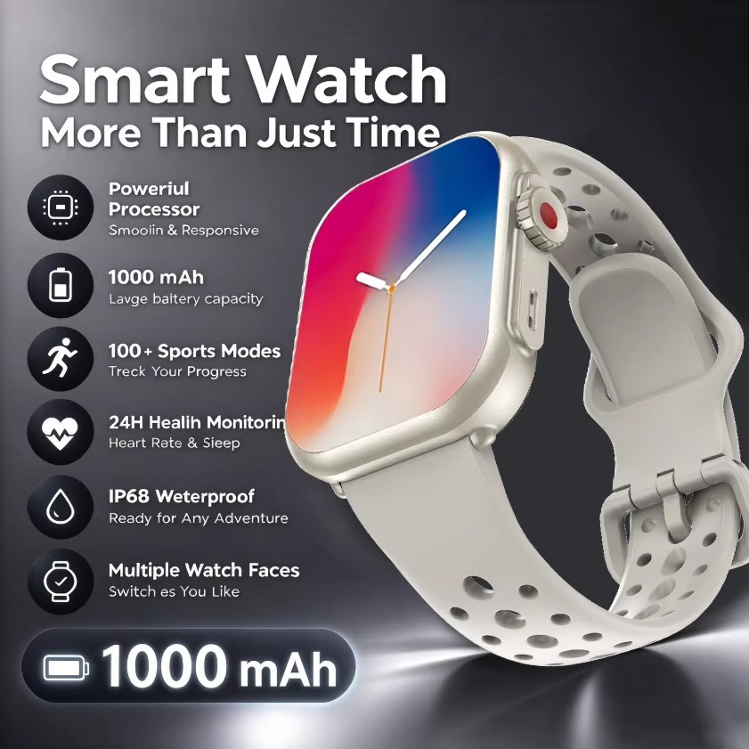 Smartwatch Watches For Women With Gps - อัลตร้า K62 สมาร์ทวอทช์สำหรับผู้ชายและผู้หญิง ตัวติดตามกิจกรรมกีฬาและสุขภาพ GPS หน้าจอ