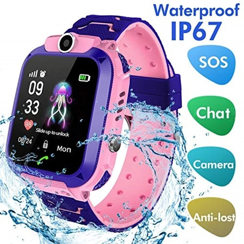 2G เด็กดูสมาร์ท SOS โทรตําแหน่ - Smartwatch Watches For Kids บทวิจารณ์และราคา