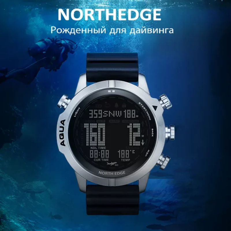 นาฬิกาดำน้ำคอมพิวเตอร์สำหรับผู - Altimeter Compass Watch บทวิจารณ์และราคา