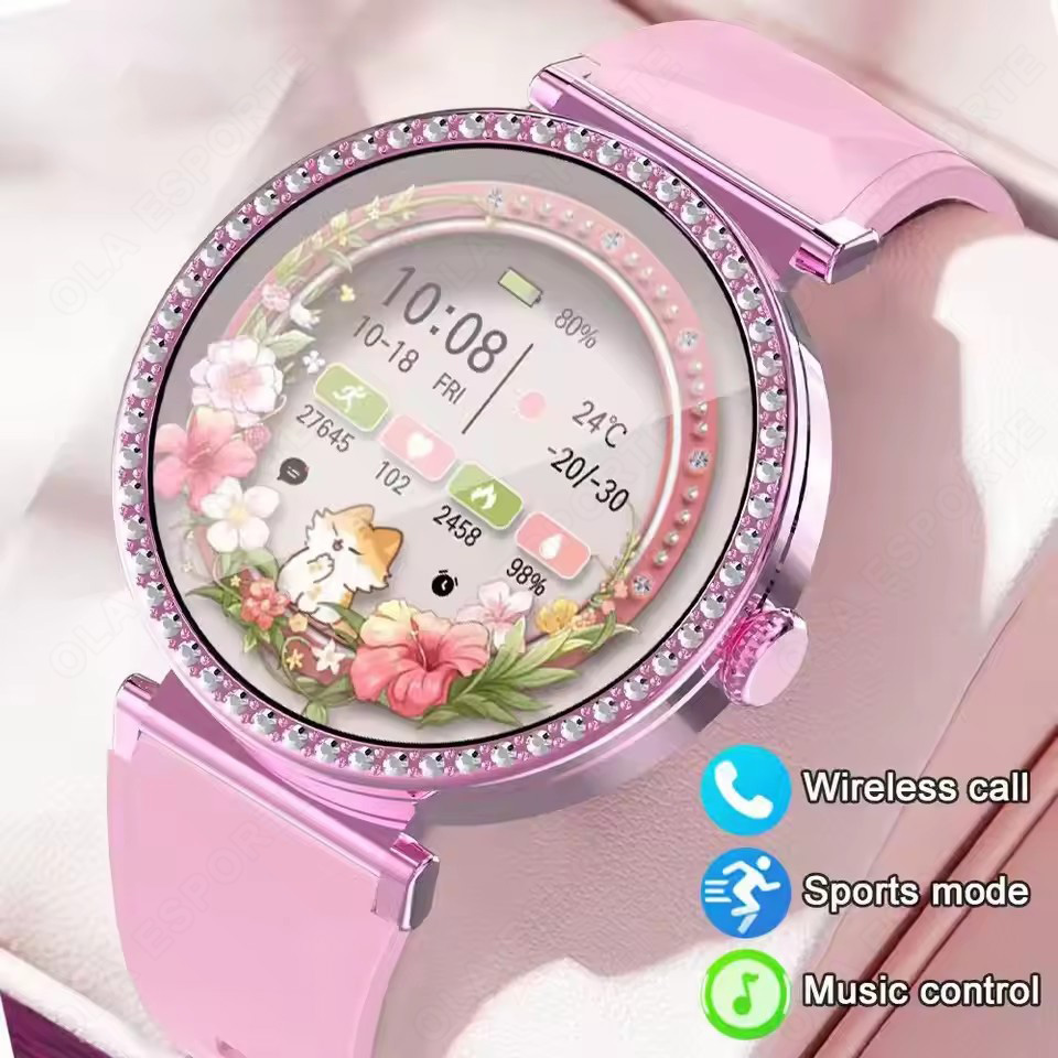 สมาร์ทวอทช์แฟชั่นหรูหราสำหรับผ - Watches Ladies Smartwatch บทวิจารณ์และราคา