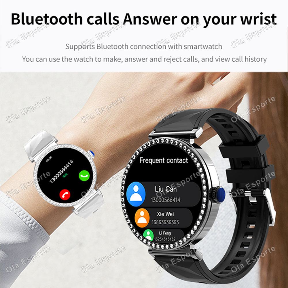 สมาร์ทวอทช์แฟชั่นหรูหราสำหรับผ - Watches Ladies Smartwatch บทวิจารณ์และราคา