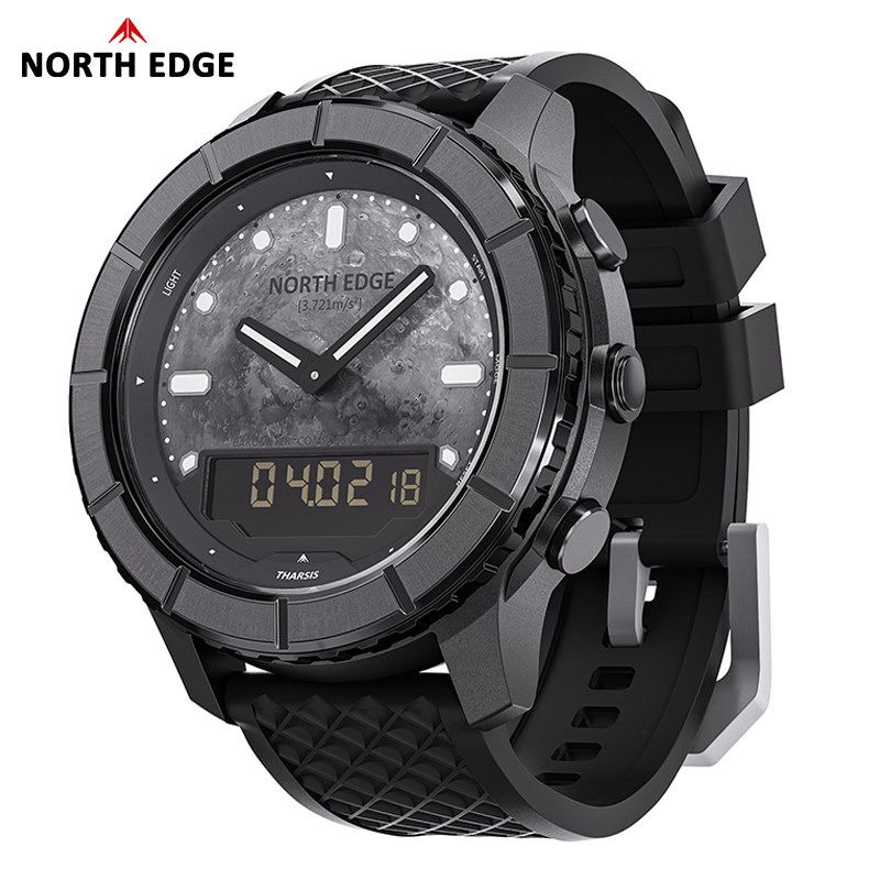 นาฬิกาดิจิตอลคาร์บอนไฟเบอร์ NO - Altimeter Compass Watch บทวิจารณ์และราคา