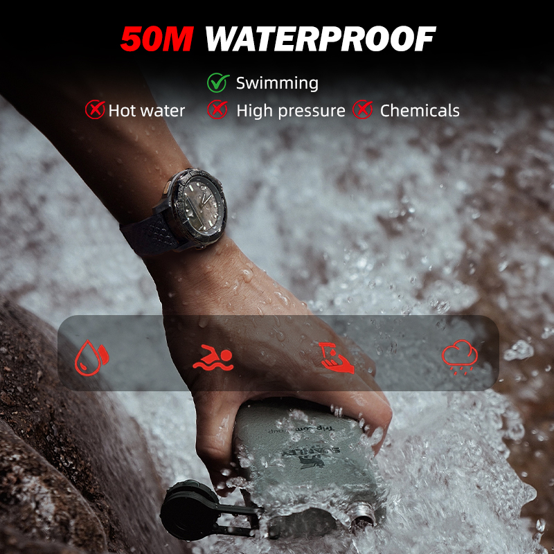 นาฬิกาดิจิตอลคาร์บอนไฟเบอร์ NO - Altimeter Compass Watch บทวิจารณ์และราคา