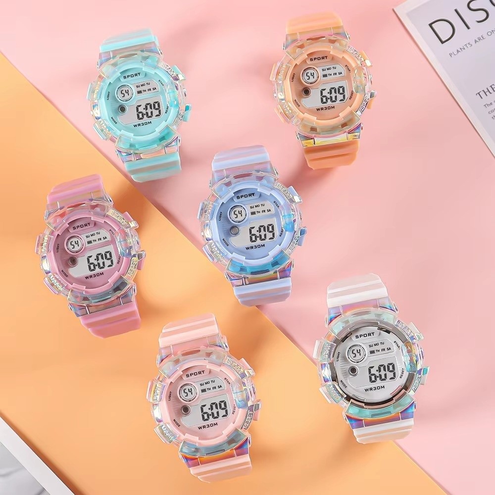 นาฬิกาเด็กสำหรับกีฬา กันน้ำ หน - Smartwatch Digital Watches For Kid Girl บทวิจารณ์และราคา