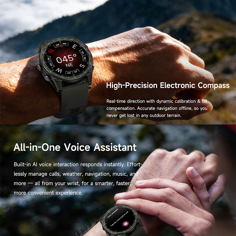 นาฬิกาสมาร์ทวอทช์กันน้ำ 5ATM ร - Altimeter Compass Watch บทวิจารณ์และราคา